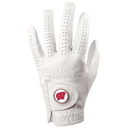 LINKSWALKER LinksWalker LW-CO3-WIB-GLOVE-ML Wisconsin Badgers-Golf Glove - Medium Large LW-CO3-WIB-GLOVE-ML